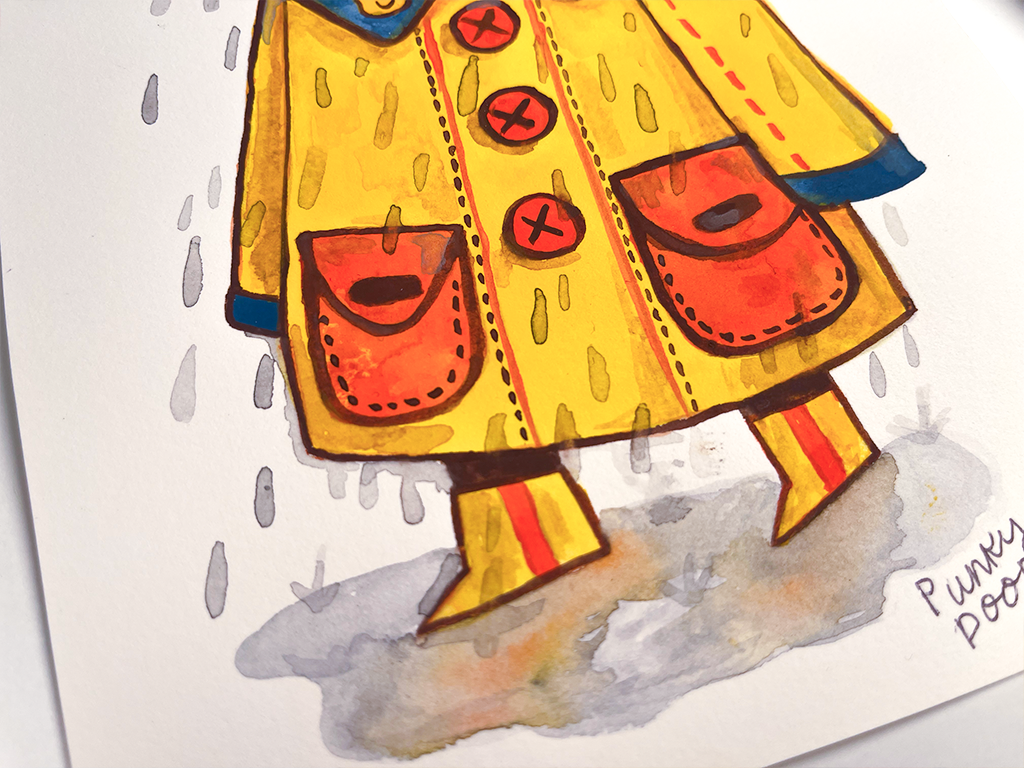 ** ORIGINAL Grumpy Bear Painting