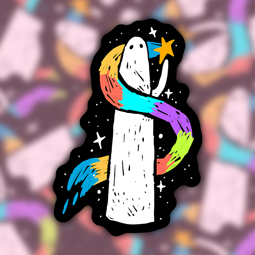 Star Ghost Sticker