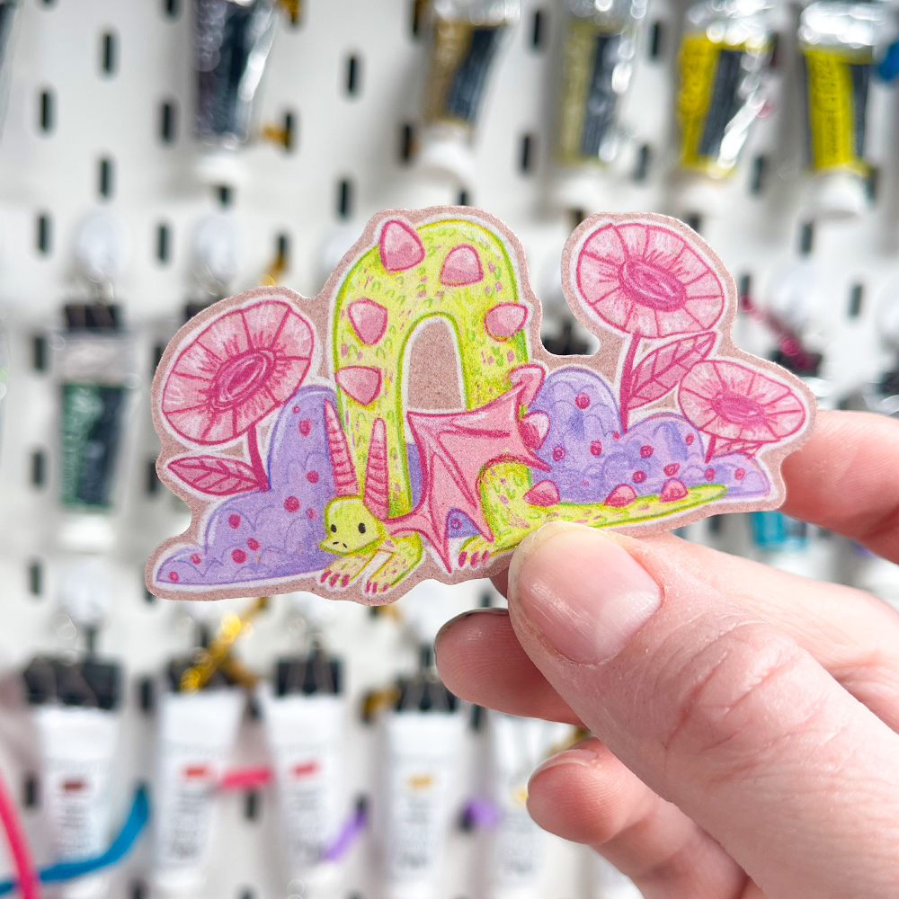 Green Dragon Sticker