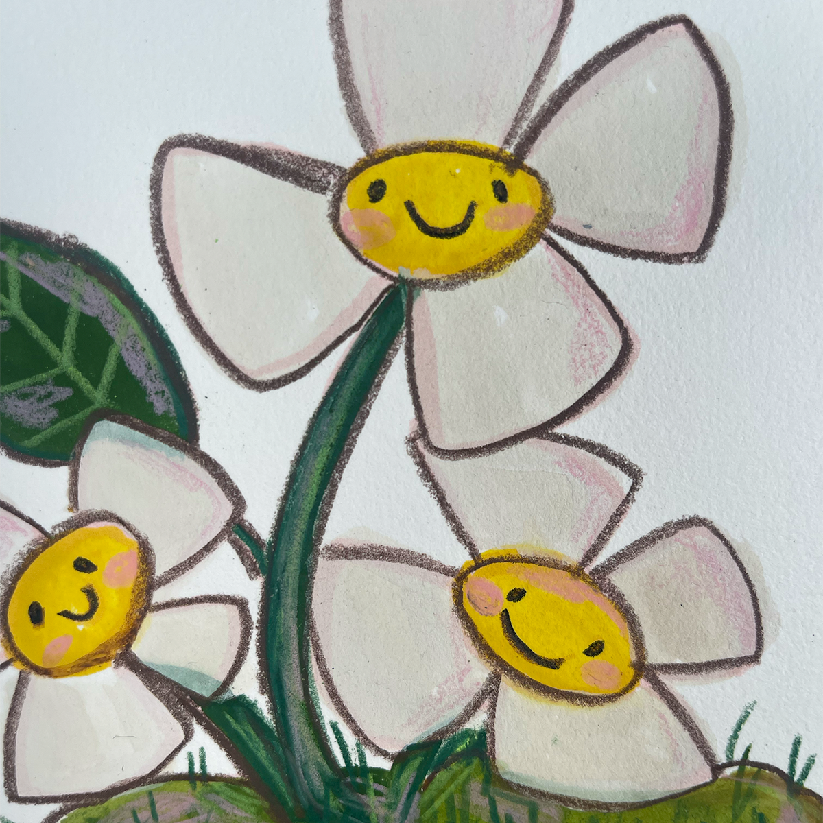 Flower Snail ORIGINAL PAINTING