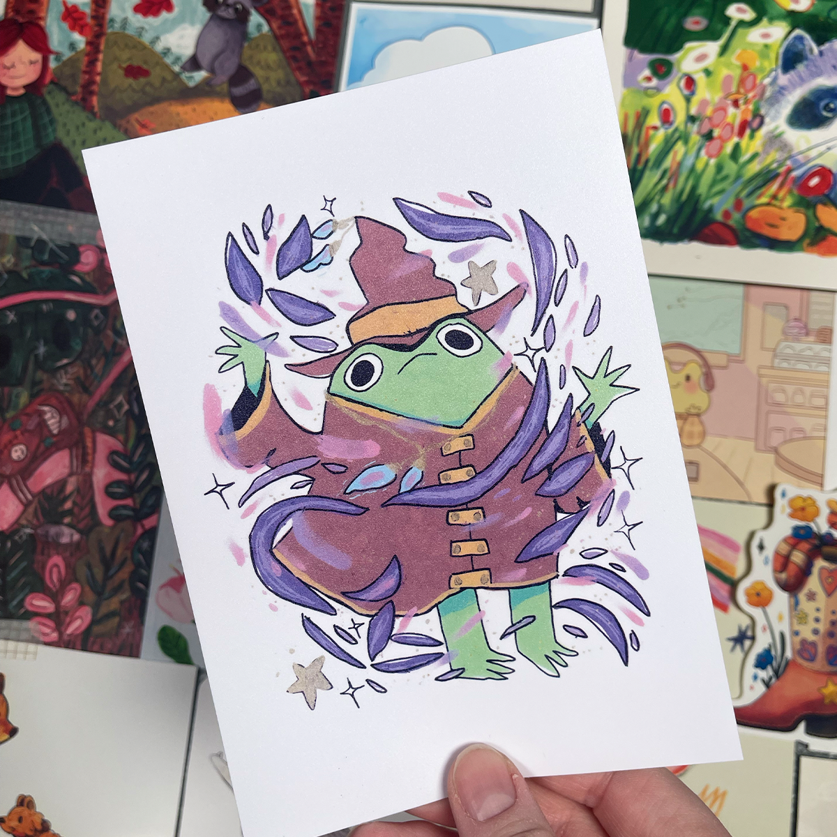 The Other Wizard Frog Print