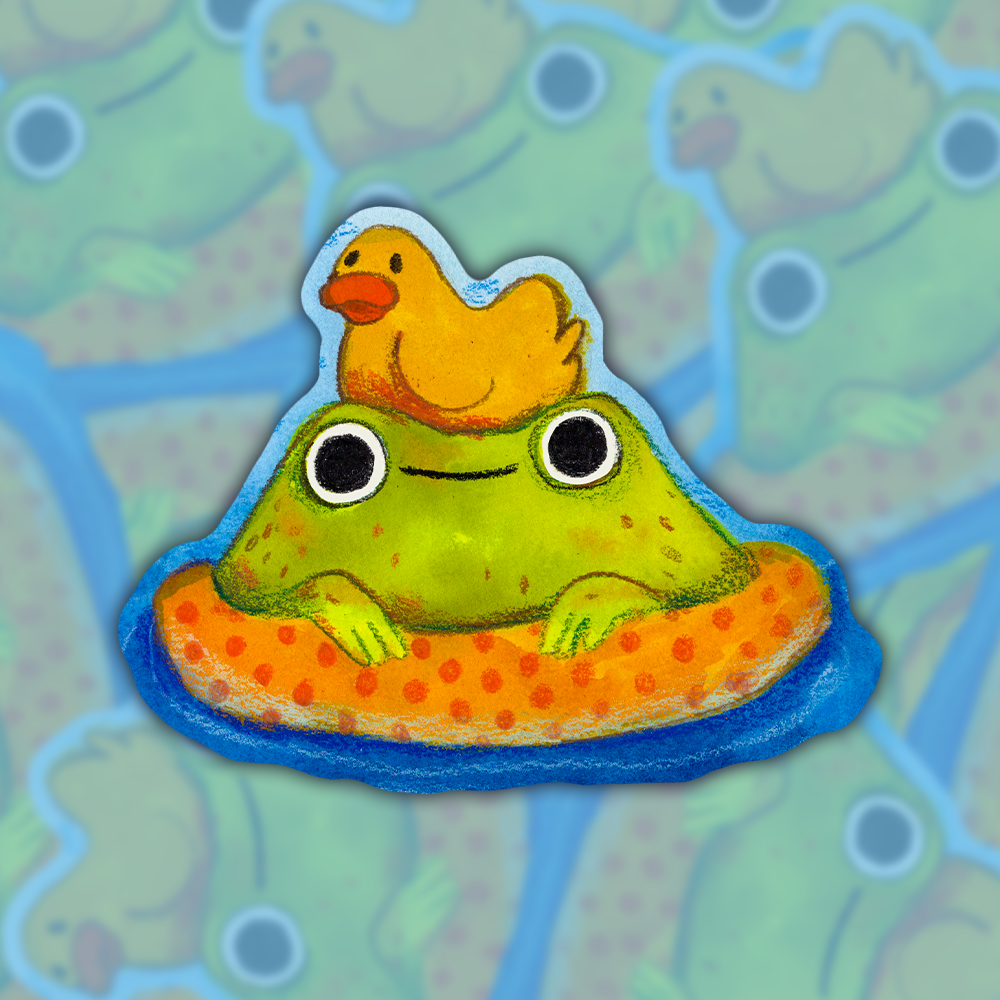 Frog Floatie Sticker