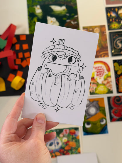 Color your own postcard