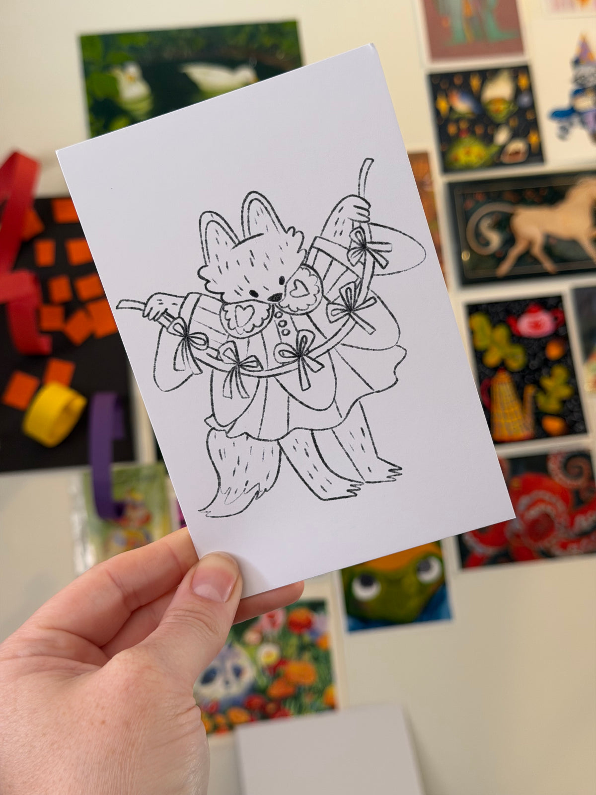 Color your own postcard