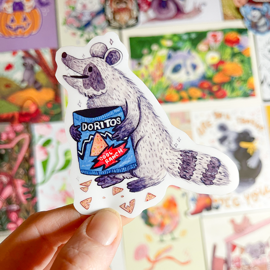 Doritos Raccoon Sticker