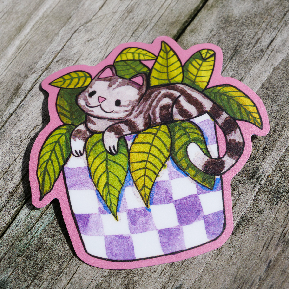 Plant Cat Sticker