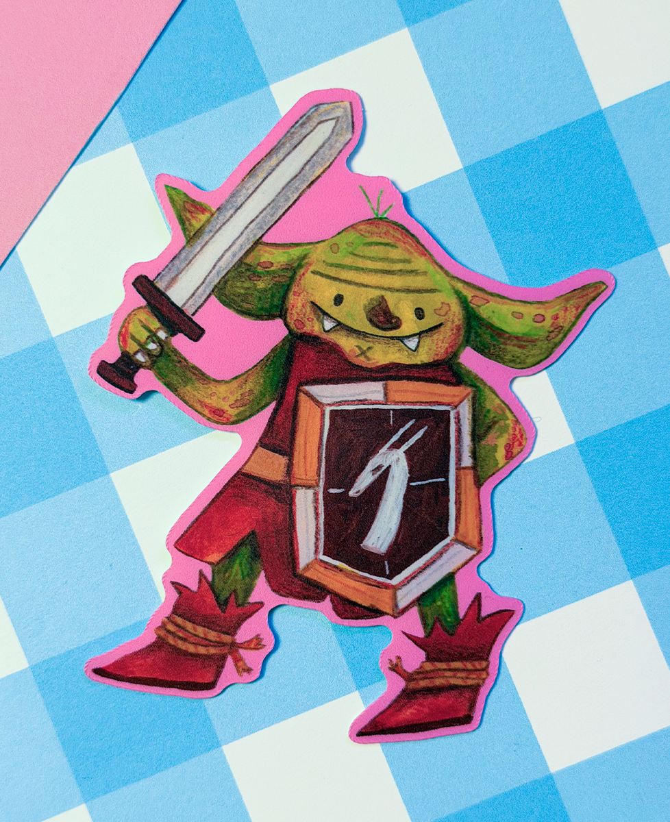 Goblin Adventurer Sticker