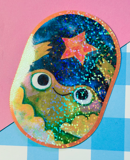 Galactic Frog Sticker