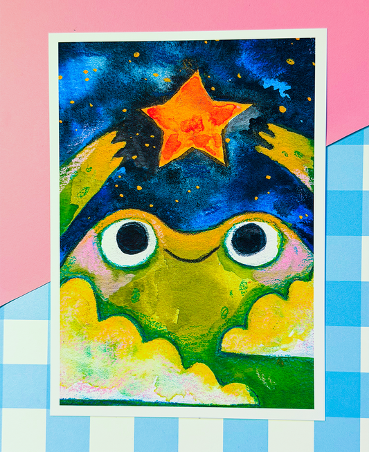 Galactic Frog Print